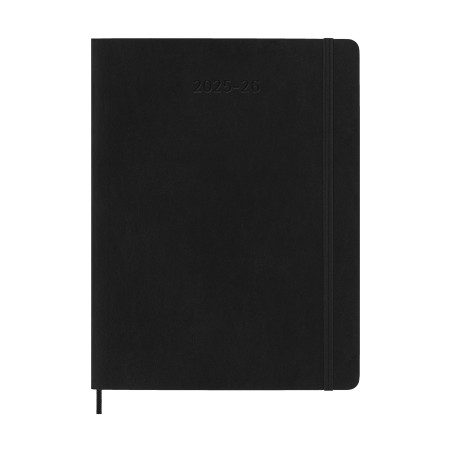 26139-AGENDA 18M 2025-2026 SEMANAL XL (19 X 25 CM) NEGRA TAPA BLANDA MOLESKINE DSB18WN4Y26