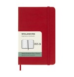 26144-AGENDA 18M 2025-2026 SEMANAL P (9 X 14 CM) ROJO TAPA DURA MOLESKINE DHF218WN2Y26