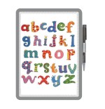 MARCO PORTA NOTAS ADHESIVO MAGNETO A4 CON CIERRE MAGNETICO PLATA TARIFOLD 194110