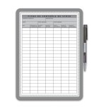 MARCO PORTA NOTAS ADHESIVO MAGNETO A4 CON CIERRE MAGNETICO PLATA TARIFOLD 194110