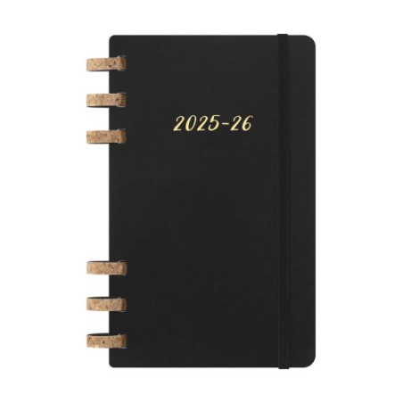 26161-AGENDA 12M 2026 ESPIRAL ACADEMICA L (13 X 21 CM) NEGRA TAPA BLANDA MOLESKINE DSSPB12AMWH3Y26