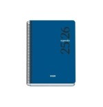 26184-AGENDA ESCOLAR 2025-2026 TAMANO A5 TAPA POLIPROPILENO DIA PAGINA MODELO ESENCIAL BASIC AZUL DOHE 52072