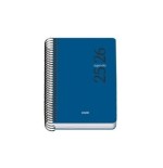 AGENDA ESCOLAR 2025-2026 TAMANO A6 TAPA CARTON FORRADO DIA PAGINA MODELO ESENCIAL BASIC AZUL DOHE 52076