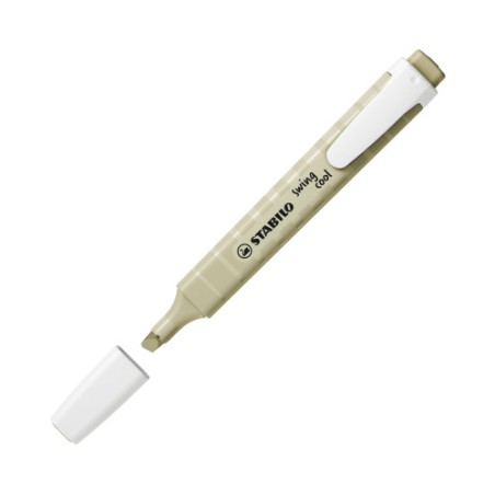 26250-MARCADOR FLUORESCENTE SWING COOL NATURE TRAZO 1/4MM. VERDE BARRO STABILO 275/137