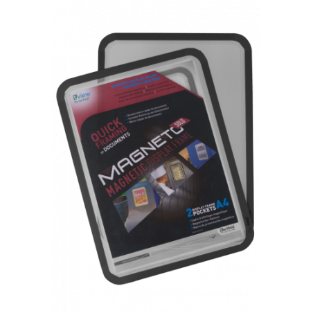 2626-PACK DE 2 MARCO MAGNETICO MAGNETO SOLO A3 NEGRO TARIFOLD 195067