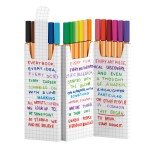 26269-ESTUCHE CARTON ZIG-ZAG ROTULADOR PUNTA FINA 0,4MM. POINT 88 CON 18 UNIDADES COLORES SURTIDOS STABILO 8818-5