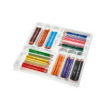 26274-CAJA 144 LAPICES DE COLORES SURTIDOS CLASSPACKS EVOLUTION TRIANGLE BIC 8878311