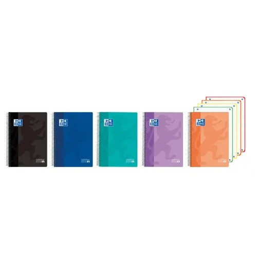 26276-CUADERNO EUROPEANBOOK 4 TAPA PLASTICO CLASSIC A5+ 120H VIVOS OXFORD 400196863