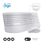 26318-SUBBLIM Teclado con raton COMBO DUAL OFFICE PROWAVE WHITE