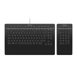 26575-3Dconnexion Keyboard Pro with Numpad teclado Oficina USB + RF Wireless + Bluetooth QWERTY Internacional de EE.UU.