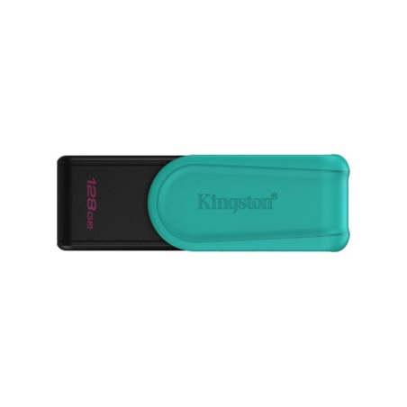 26579-Kingston Technology DataTraveler 128GB Portable USB 3.2 Gen 1 Exodia S (Black/Turquoise)