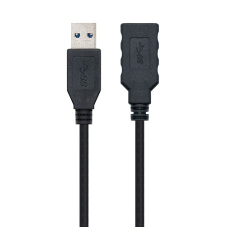 2659-Nanocable Cable USB 3.0, Tipo A/M-A/H, Negro, 3.0 M