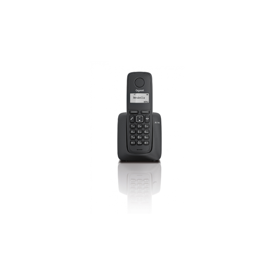 Gigaset A116 Telefono DECT Identificador de llamadas Negro
