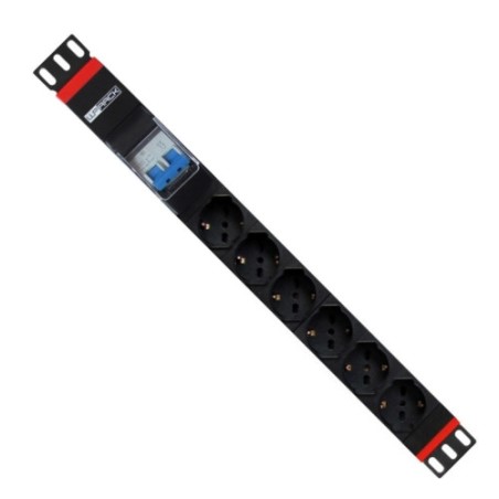 26655-WP WPN-PDU-G02-06 unidad de distribucion de energia (PDU) 6 salidas AC 1U Negro, Rojo