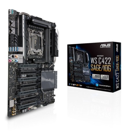 26679-ASUS WS C422 SAGE/10G placa base para servidor y estacion de trabajo LGA 2066 (Socket R4) CEB IntelR C422