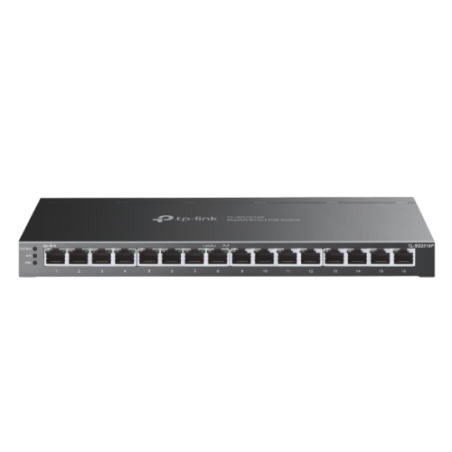 26685-TP-Link TL-SG2016P switch L2/L3/L4 Gigabit Ethernet (10/100/1000) Energia sobre Ethernet (PoE) Negro