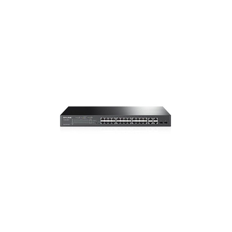 26828-TP-LINK T1500-28PCT Gestionado L2 Fast Ethernet (10/100) Energia sobre Ethernet (PoE) 1U Negro