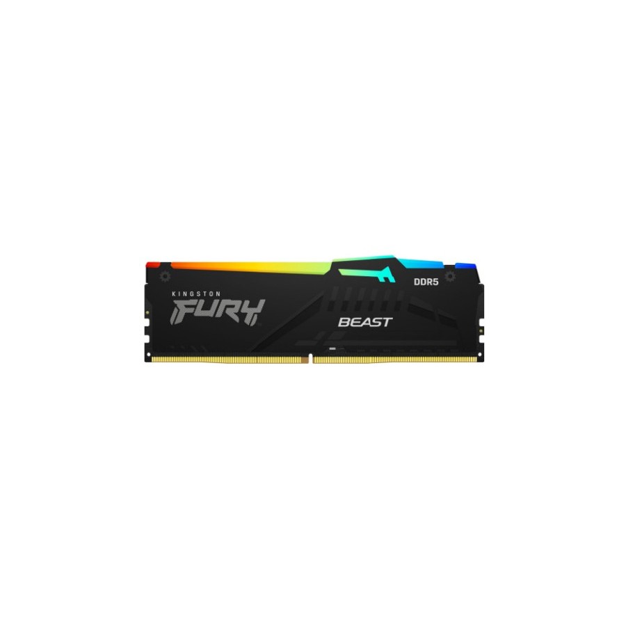 MEMORIA KINGSTON FURY BEAST RGB DDR5 8GB 5200MT/S  CL40  KF5