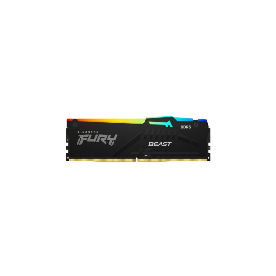 MEMORIA KINGSTON FURY BEAST RGB DDR5 16GB 5200MHZ  CL40  KF5