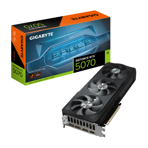 27003-GIGABYTE GeForce RTX 5070 EAGLE OC SFF 12G Tarjeta Grafica - 12GB GDDR7, 192 bits, PCI-E 5.0, XXXX MHz Core Clock,