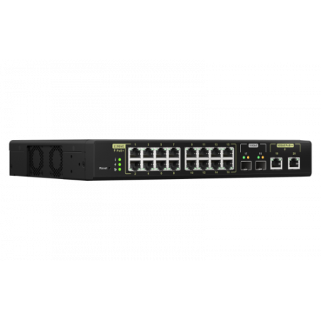 QNAP QSW-M2116P-2T2S switch Gestionado L2 Energia sobre Ethernet (PoE) Negro