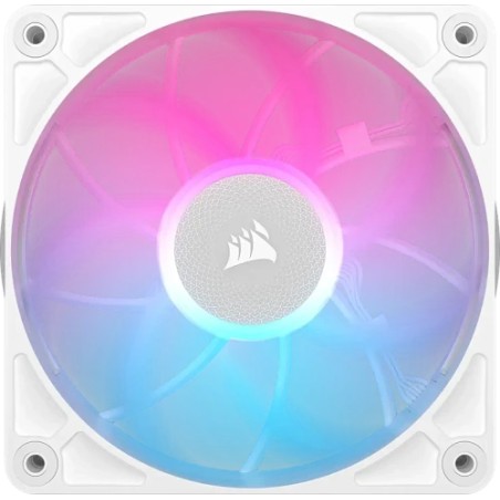27169-VENTILADOR CAJA CORSAIR RX RGB MAX Series, iCUE LINK RX120 RGB MAX White, 120mm RGB Fan, Single Fan CO-9051037-WW