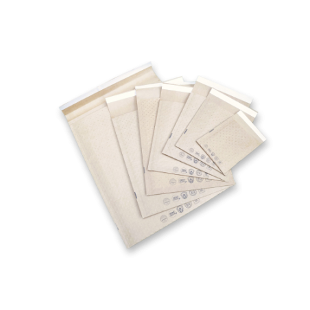 27208-CAJA 50 BOLSAS ECO AIR BAG ACOLCHADA BICAPA No 17 KRAFT AUTOADHESIVO MEDIDA INTERIOR 240X340 MM SAM 146296