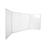 2726-PIZARRA TRIPTICA VITRIFICADA BLANCA 240X90 (120X90 CERRADA) ROCADA 6728