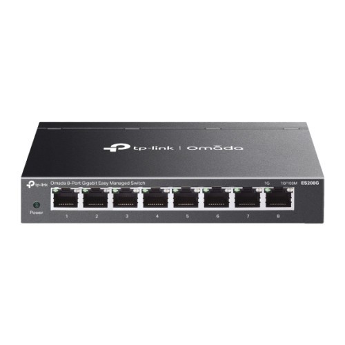27403-TP-Link ES208G switch Gestionado Gigabit Ethernet (10/100/1000) Negro