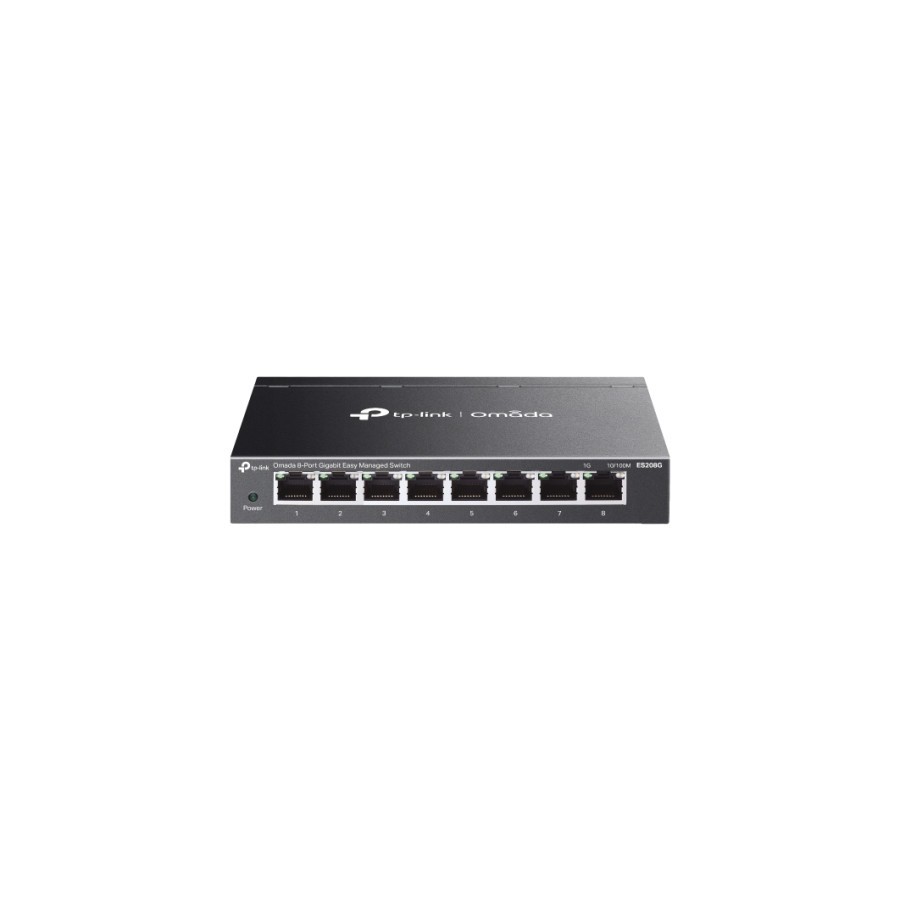 27403-TP-Link ES208G switch Gestionado Gigabit Ethernet (10/100/1000) Negro