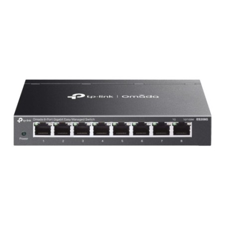 27403-TP-Link ES208G switch Gestionado Gigabit Ethernet (10/100/1000) Negro