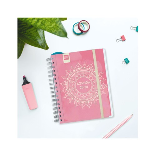 27413-AGENDA DOCENTE 2025-2026 MAGISTRAL PERSONALIZABLE 4o 155X212 SEMANA VISTA HORIZONTAL MANDALA+ FINOCAM 533380126