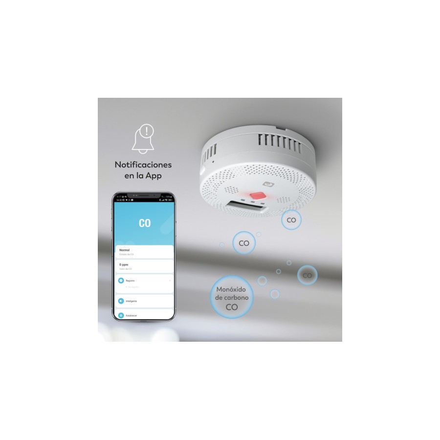 27425-DETECTOR DE SEGURIDAD DE CO SMART WIFI GARZA 401348C