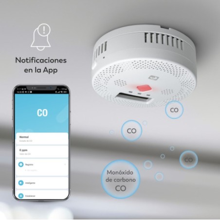 27425-DETECTOR DE SEGURIDAD DE CO SMART WIFI GARZA 401348C