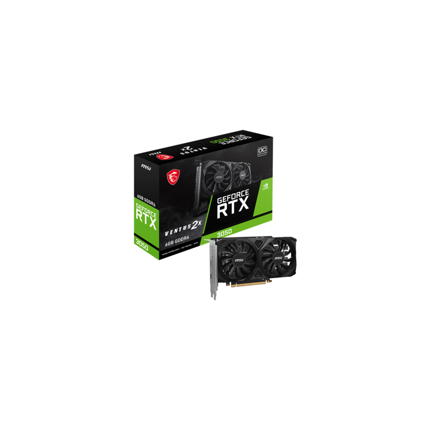 MSI Geforce RTX 3050 VENTUS 2X 6G OC NVIDIA 6 GB GDDR6