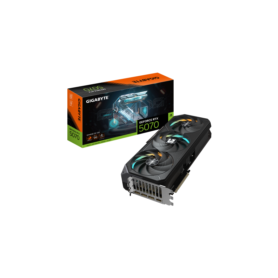 27507-GIGABYTE GeForce RTX 5070 Ti GAMING OC 16G Tarjeta Grafica - 16GB GDDR7, 256 bits, PCI-E 5.0, XXXX MHz Core Clock,