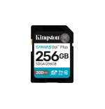 27529-Kingston Technology 256GB SDXC Canvas Go Plus Gen4 200MB/s C10 UHS-I U3 V30