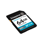 27532-Kingston Technology 64GB SDXC Canvas Go Plus Gen4 200MB/s C10 UHS-I U3 V30