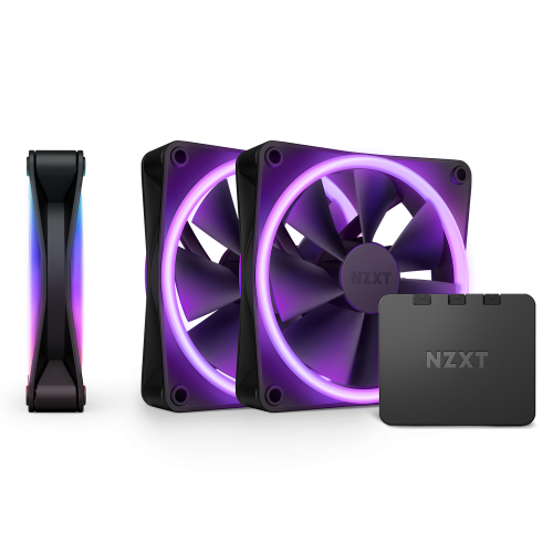 NZXT F120 RGB DUO Triple Pack Carcasa del ordenador Ventilador 12 cm Negro 3 pieza(s)