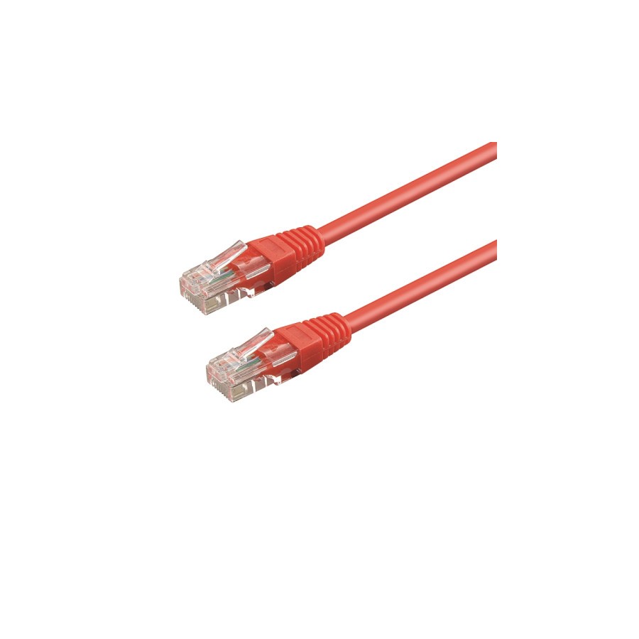 WP WPC-PAT-6U010R cable de red 1 m Cat6 U/UTP (UTP) Rojo