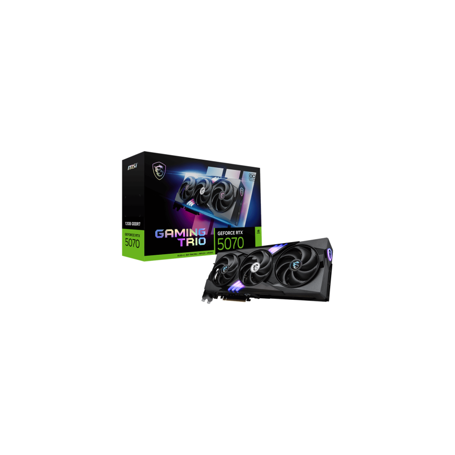 27633-MSI GAMING GeForce RTX 5070 12G TRIO OC NVIDIA 12 GB GDDR7