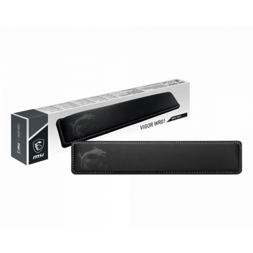 27720-MSI Vigor-WR01 descansa munecas Espuma de memoria, Caucho Negro