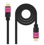 Nanocable 10.15.3720 cable HDMI 20 m HDMI tipo A (Estandar) Negro, Rosa