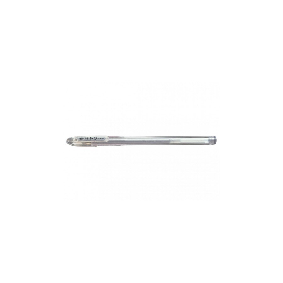 278-BOLIGRAFO ROLLER GEL G-1 0.7MM PLATA PILOT BL-G1-7T-S