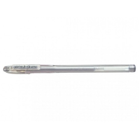278-BOLIGRAFO ROLLER GEL G-1 0.7MM PLATA PILOT BL-G1-7T-S