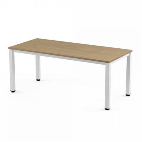 2785-MESA DE OFICINA SERIE EXECUTIVE 200X80 BLANCO/ ROBLE ROCADA 2004AM08