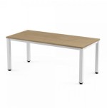 2785-MESA DE OFICINA SERIE EXECUTIVE 200X80 BLANCO/ ROBLE ROCADA 2004AM08