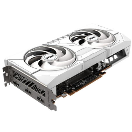 VGA SAPPHIRE PURE RX 9060 XT GAMING OC,AMD,RX9060XT,16GB,GDDR6,128BIT,2HDMI+2DP,ARGB,COLOR BLANCO (3 VENTILADORES)