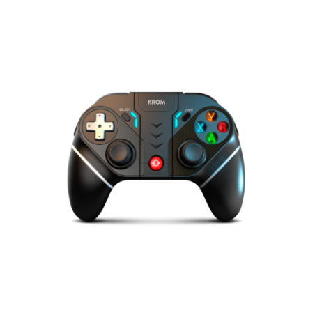 27903-Krom KEXAL Negro, Rojo, Blanco Bluetooth/USB Gamepad Analogico/Digital Android, Nintendo Switch, PC, iOS