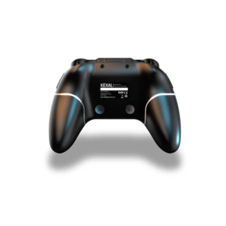 27904-Krom KEXAL Negro, Rojo, Blanco Bluetooth/USB Gamepad Analogico/Digital Android, Nintendo Switch, PC, iOS